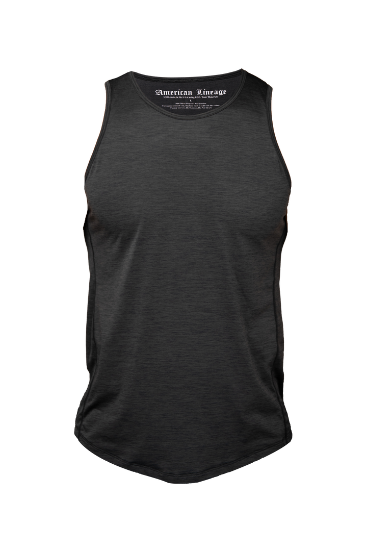 100% Made in USA Performance Tank (Midnight Grey)