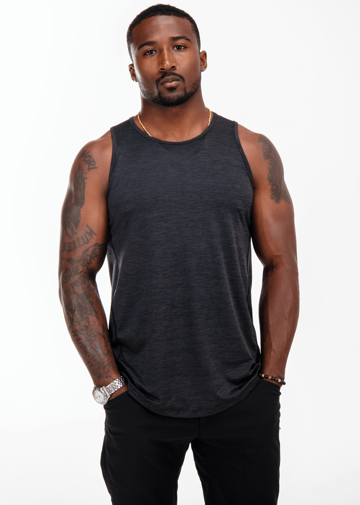 100% Made in USA Performance Tank (Midnight Grey)