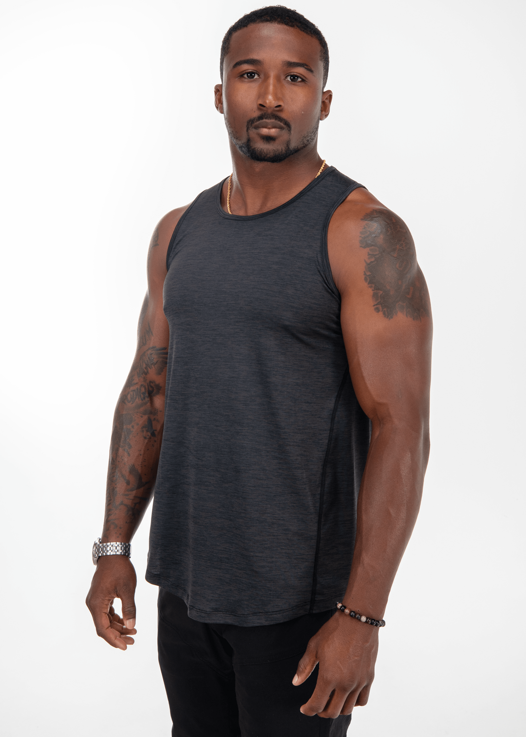 100% Made in USA Performance Tank (Midnight Grey)