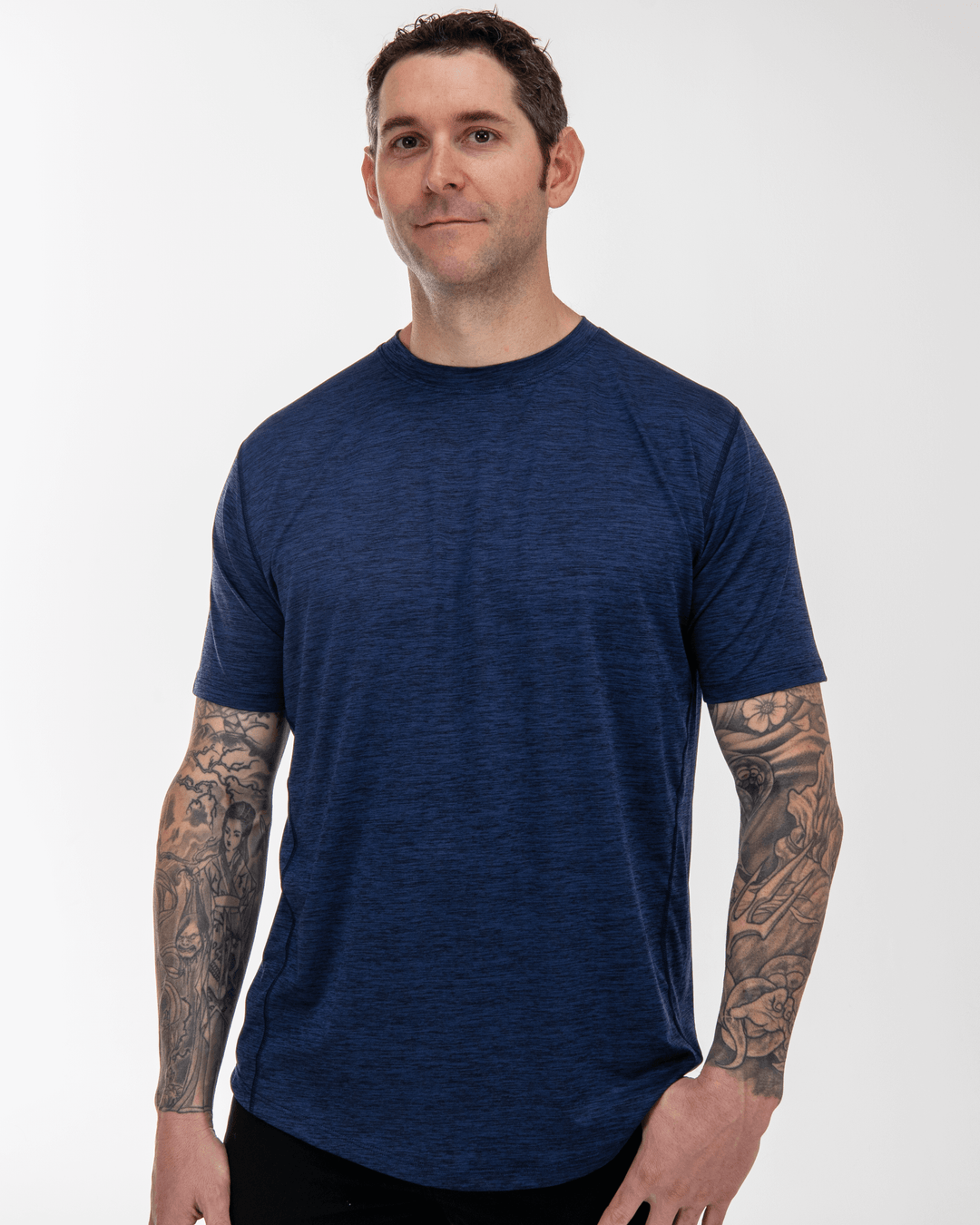 100% Made in USA Performance Tee (Medieval Blue)