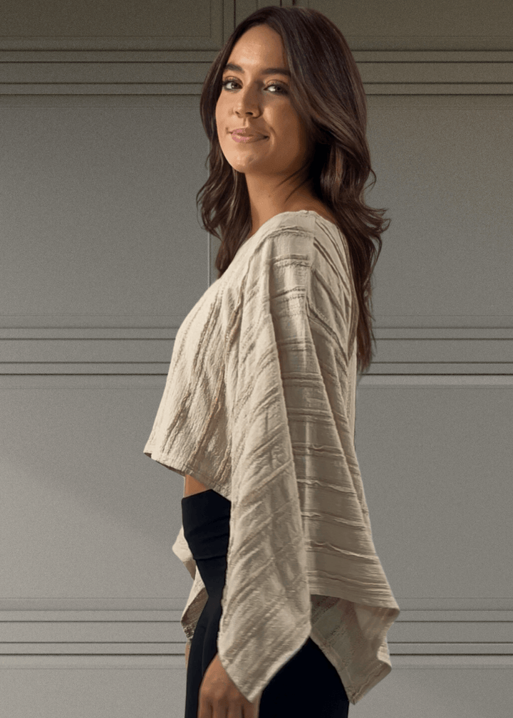 Kimono Sleeve Cropped Top