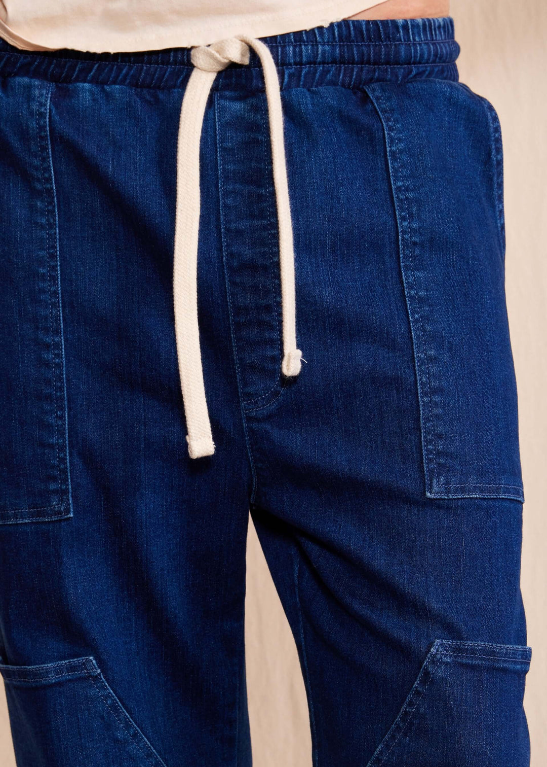 People of Leisure - Introducing the "Logan Pant" – your new standard in sustainable luxury. Crafted from 100% organic Cotton Candiani denim, these pants offer both impeccable style and environmental integrity. 