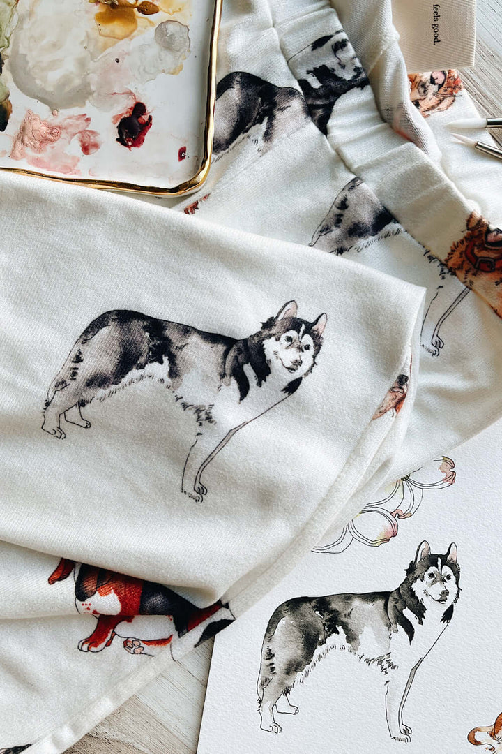Made in USA Women's Loungewear Set, Curling up with my furry friends is one of the most comforting things, so naturally a darling beyond-comfortable outfit featuring these favorite little characters is perfect! 