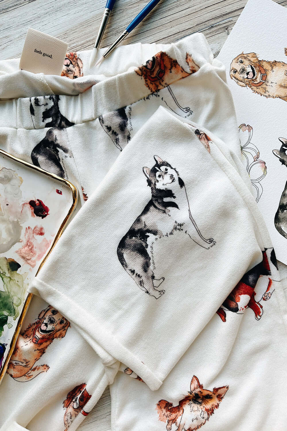 Made in USA Women's Loungewear Set, Curling up with my furry friends is one of the most comforting things, so naturally a darling beyond-comfortable outfit featuring these favorite little characters is perfect! 