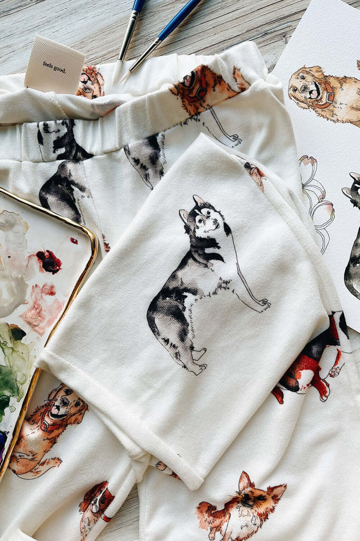 Made in USA Women's Loungewear Set, Curling up with my furry friends is one of the most comforting things, so naturally a darling beyond-comfortable outfit featuring these favorite little characters is perfect! 
