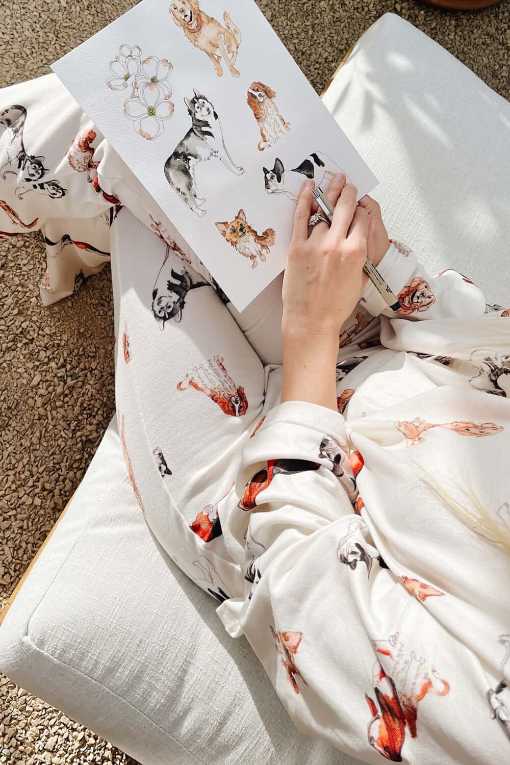 Made in USA Women's Loungewear Set, Curling up with my furry friends is one of the most comforting things, so naturally a darling beyond-comfortable outfit featuring these favorite little characters is perfect! 