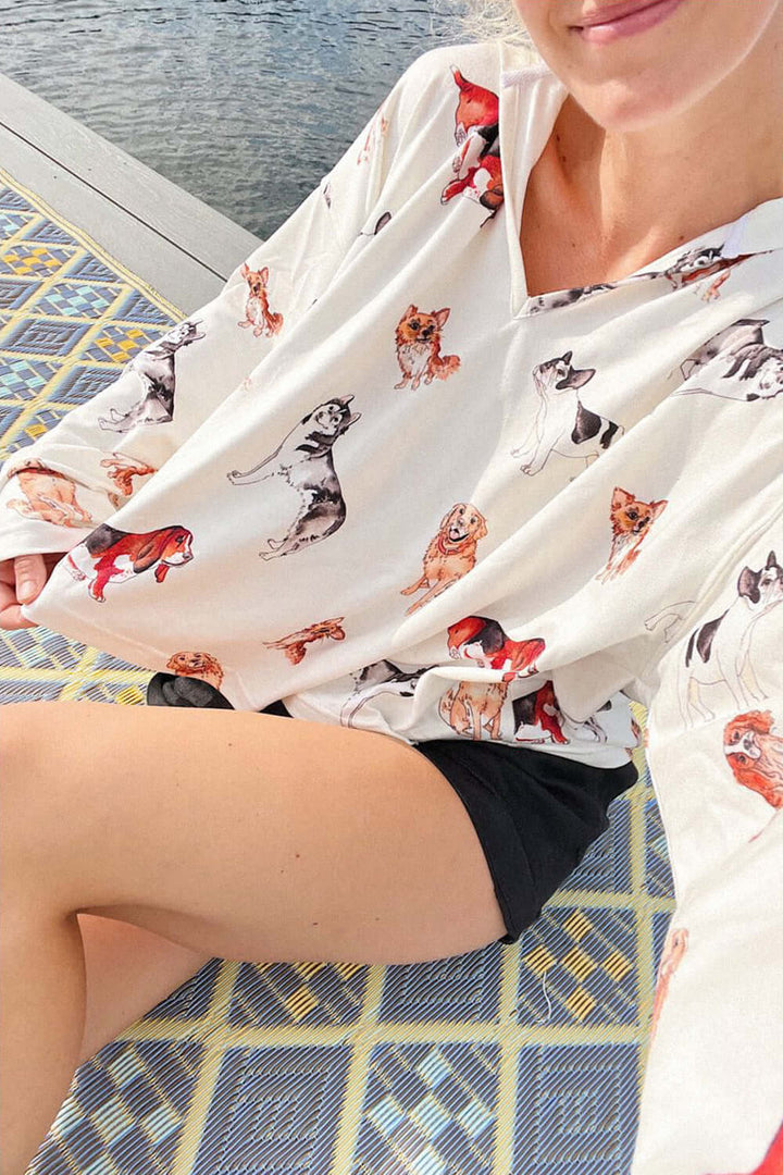 Made in USA Women's Loungewear Set, Curling up with my furry friends is one of the most comforting things, so naturally a darling beyond-comfortable outfit featuring these favorite little characters is perfect! 