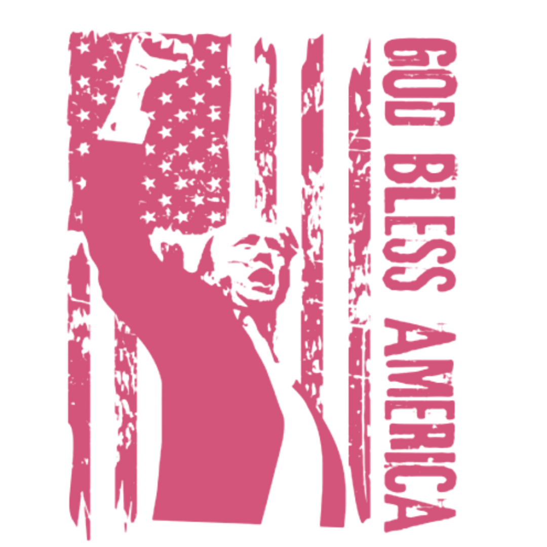Trump God Bless America Pink