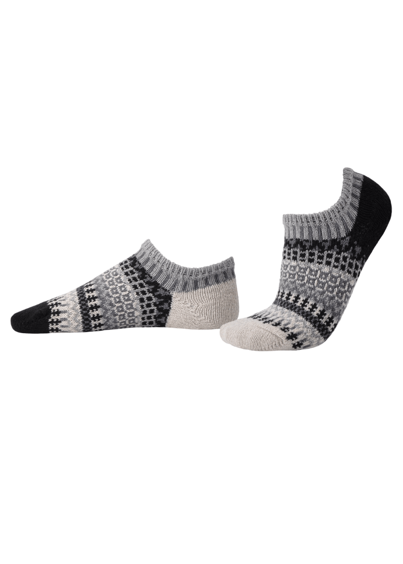 Solmate PEPPER Knitted Ankle Socks | Made in USA | These socks are delightfully mismatched & so very comfortable.  American Made Women's Boutique.