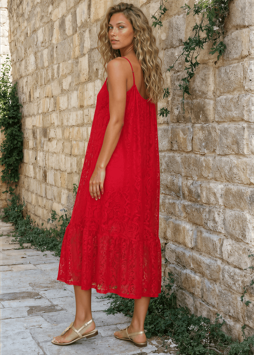 Women's Gianna Lace Front Tie Midi Dress Made in USA Classy Cozy Cool | Made in USA | Women's Clothing Boutique Women's Gianna Lace Front Tie Midi Dress Made in USA Classy Cozy Cool | Made in USA | Women's Clothing Boutique