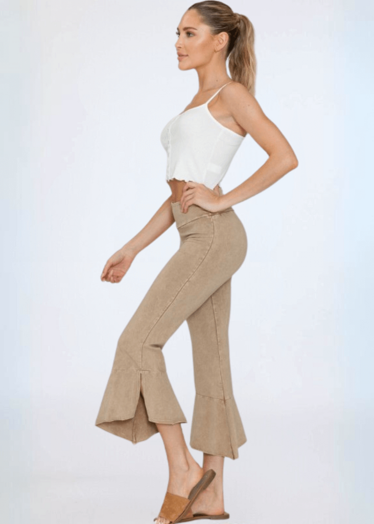 Tulip Hem Cotton Capri Pants Made in USA – Classy Cozy Cool | Made