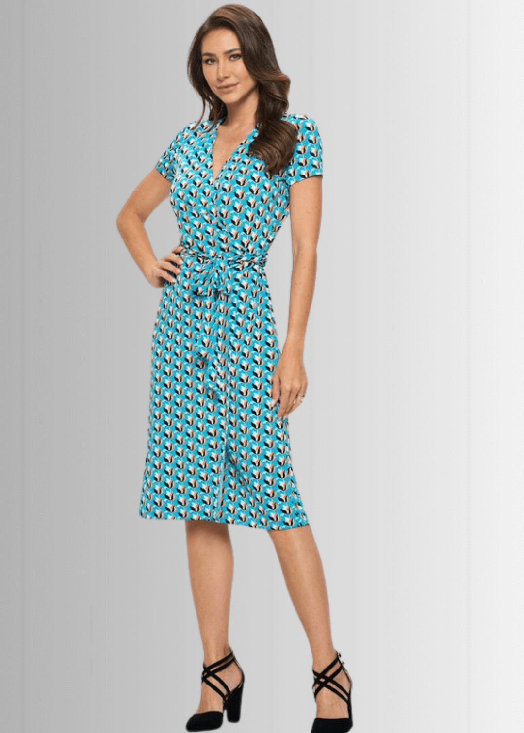 womens jersey wrap dress The Divine Jersey Wrap Dress in Green