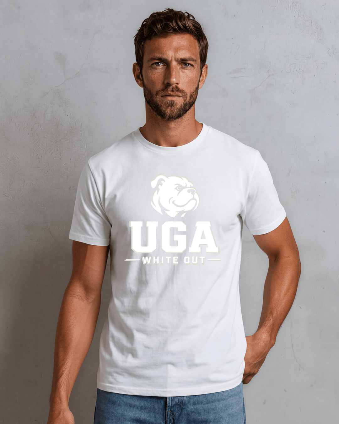UGA White Out graphic tee for the September 12th game. Men&
