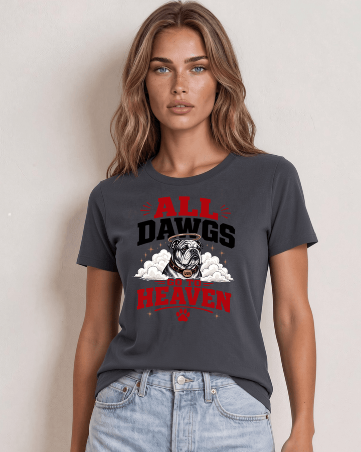 UGA Bulldogs All Dawgs Go To Heaven women&