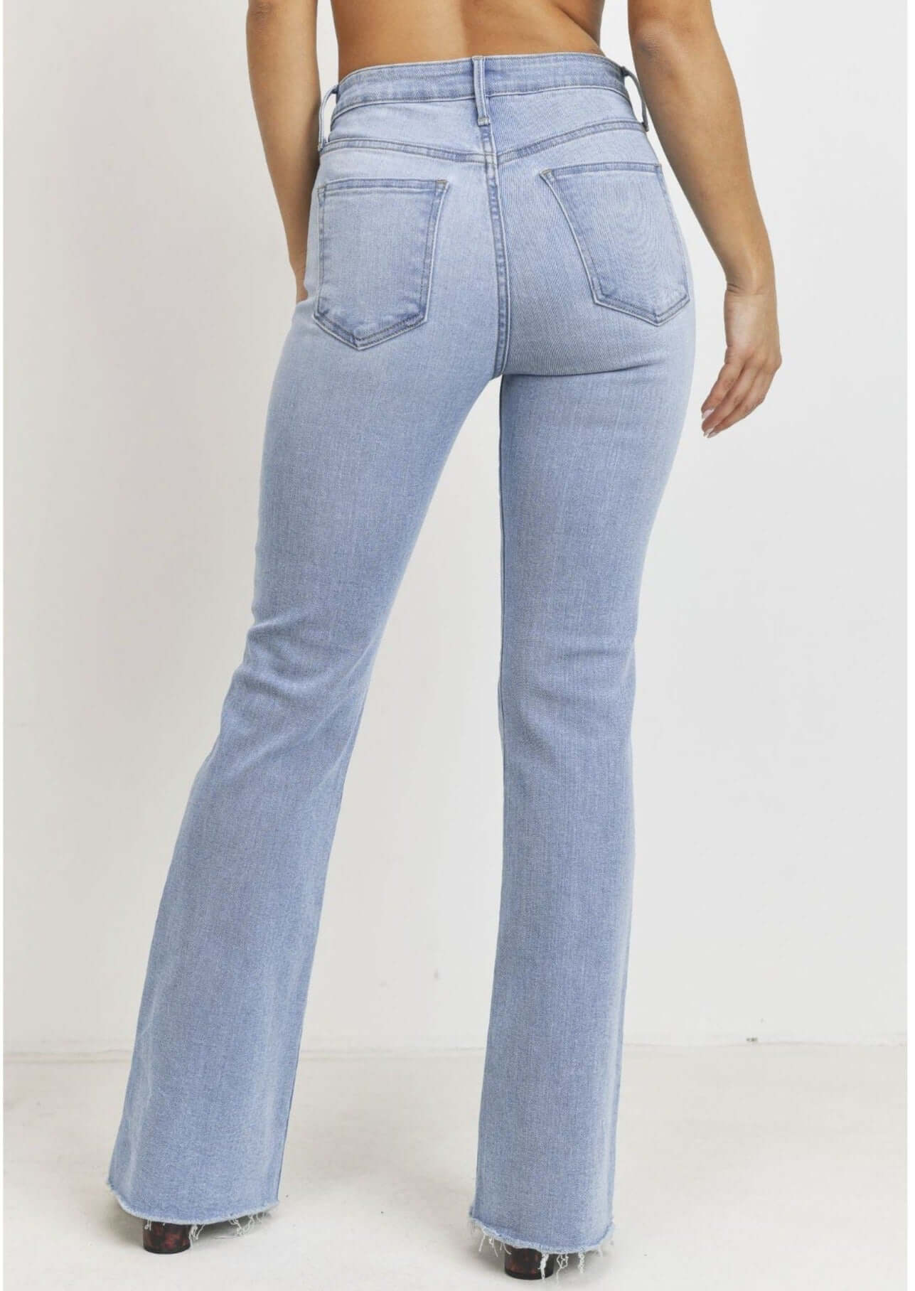 USA Made Just Black Denim Women's Fall Flare Jeans