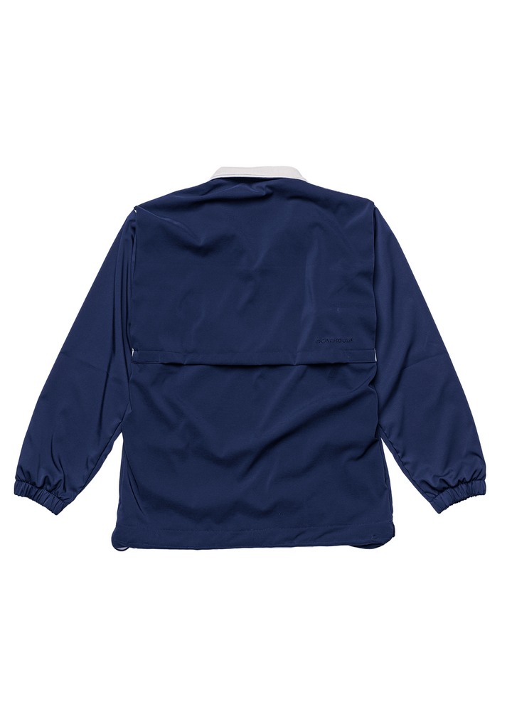 Made in USA Boathouse Stevenson Lightweight Waterproof Unisex Jacket Pullover, Mesh Lining, Side Pockets, Available in Black, Navy and Orchid