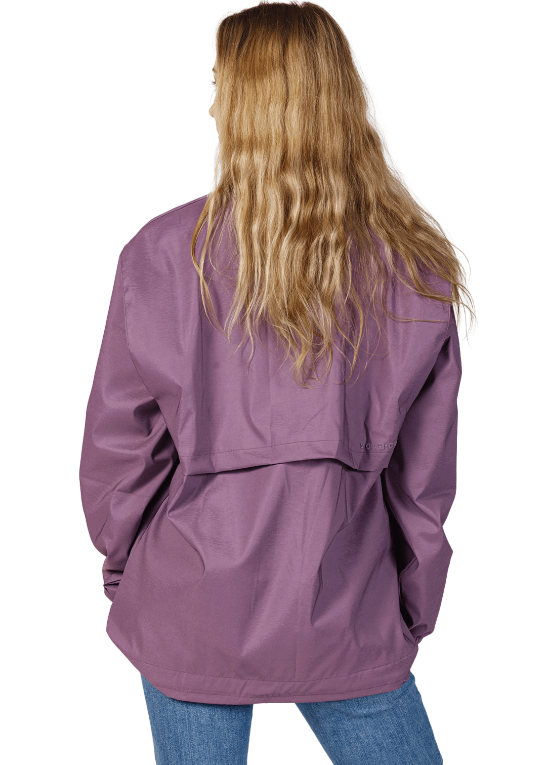 Made in USA Boathouse Stevenson Lightweight Waterproof Unisex Jacket Pullover, Mesh Lining, Side Pockets, Available in Black, Navy and Orchid