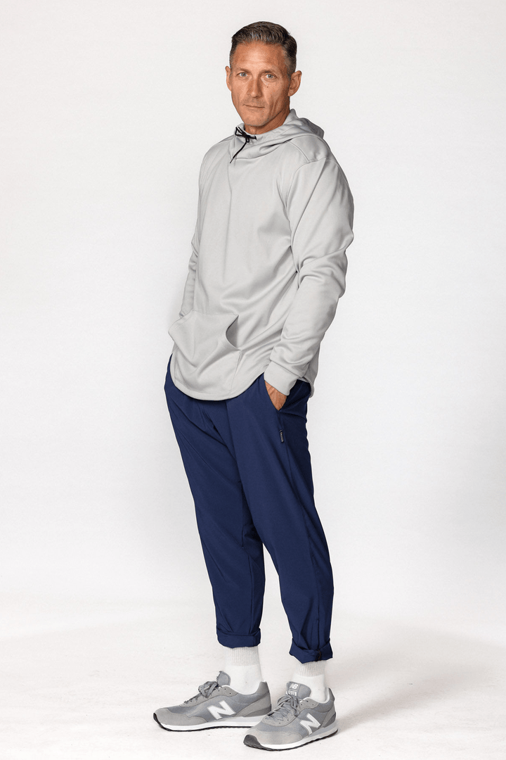 Made in USA Boathouse Unisex Men's Tailwind Hoodie in Light Gray, Crafted from our signature Stretch-Lite™ fabric, this hoodie is naturally breathable and extremely comfortable