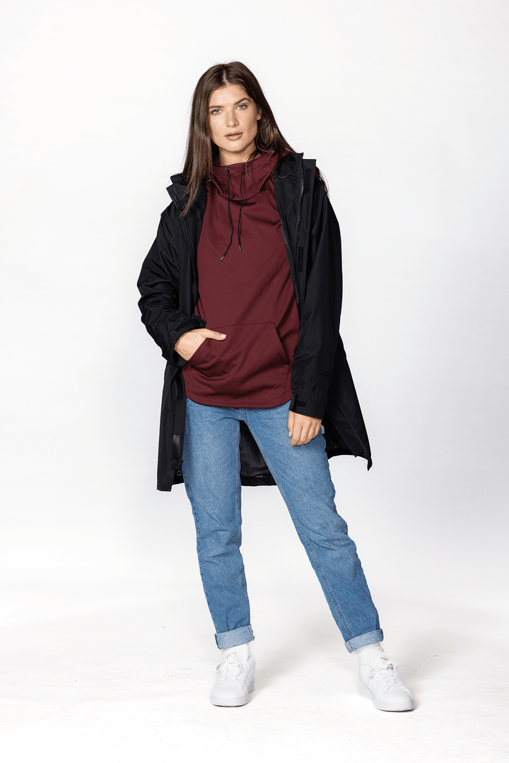 Made in USA Boathouse Unisex Men's Tailwind Hoodie in Burgundy, Crafted from our signature Stretch-Lite™ fabric, this hoodie is naturally breathable and extremely comfortable