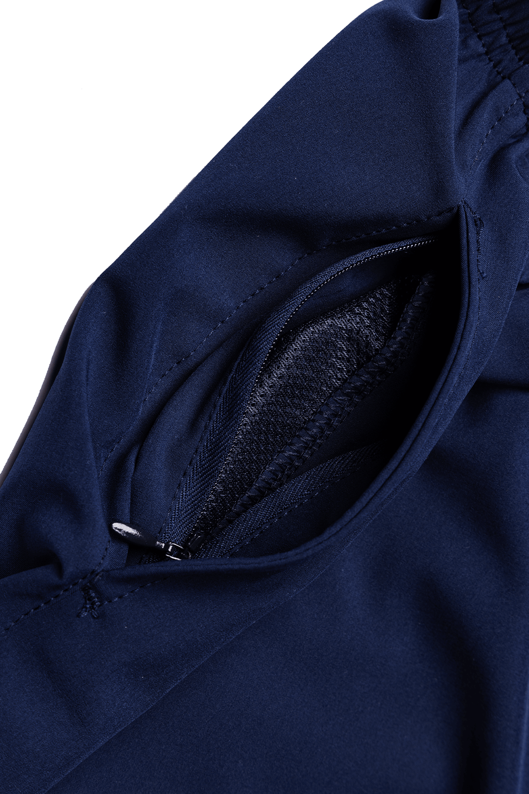 Made in USA Women's Athletic Shorts | Boathouse Journey Shorts 2.0 | 4-way stretch & moisture-wicking fabric, Mesh pocket bottoms for drainage when underwater Hidden zippered pocket Elastic waistband Metal-tipped drawcord Welt back pocket that fits an iPhone | FIT+ Shell - 94% polyester, 6% spandex Pocket Lining - 100% Polyester Quadstretch technical fabric Woven with a water resistant coating Ultra Lightweight Inseam 4" - Available in Navy, Black and Plum