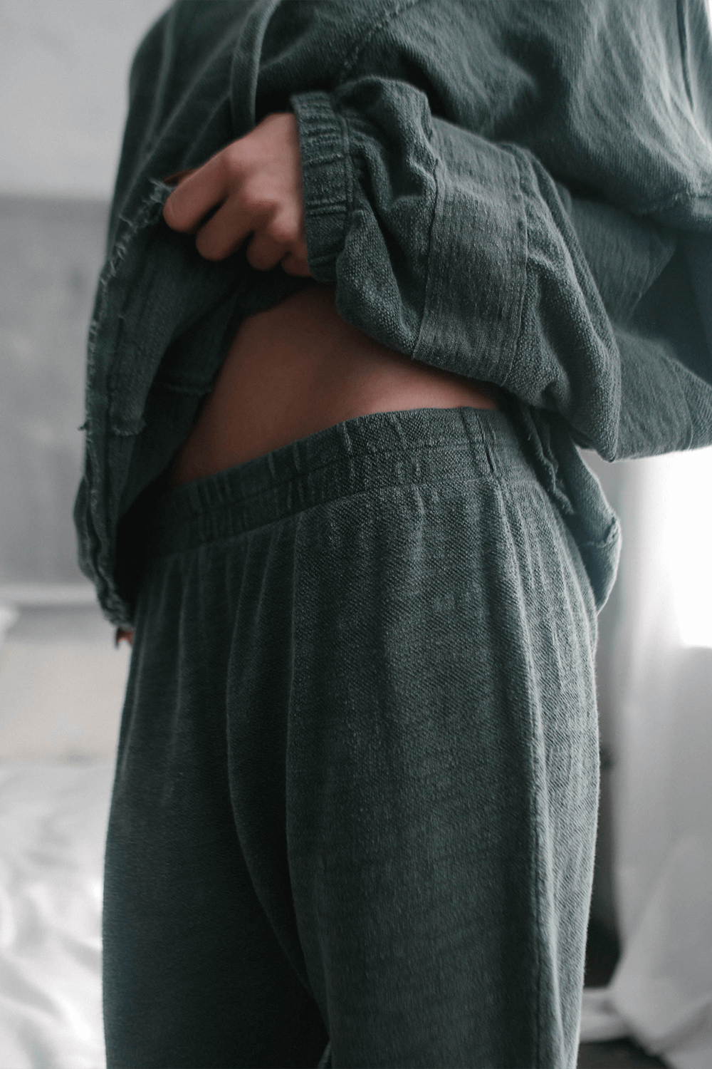 The pants you have been dreaming about. The New Baja Pants is an update on our best seller. Crafted from 100% cotton and featuring a cool relaxed fit, these pants are ultra cozy and flattering on all body types. Sand / Olive / Navy, Made in USA