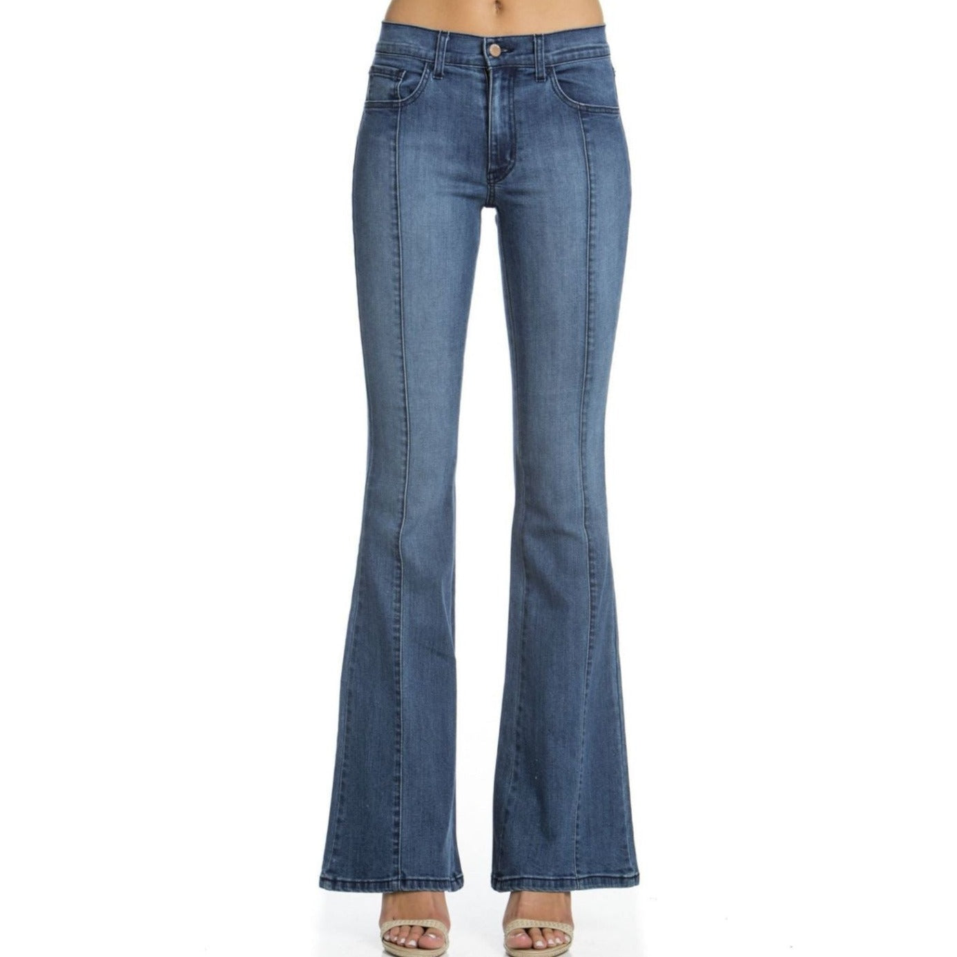 O2 Denim Front Seam Flared Jeans | Made in USA – Classy Cozy Cool