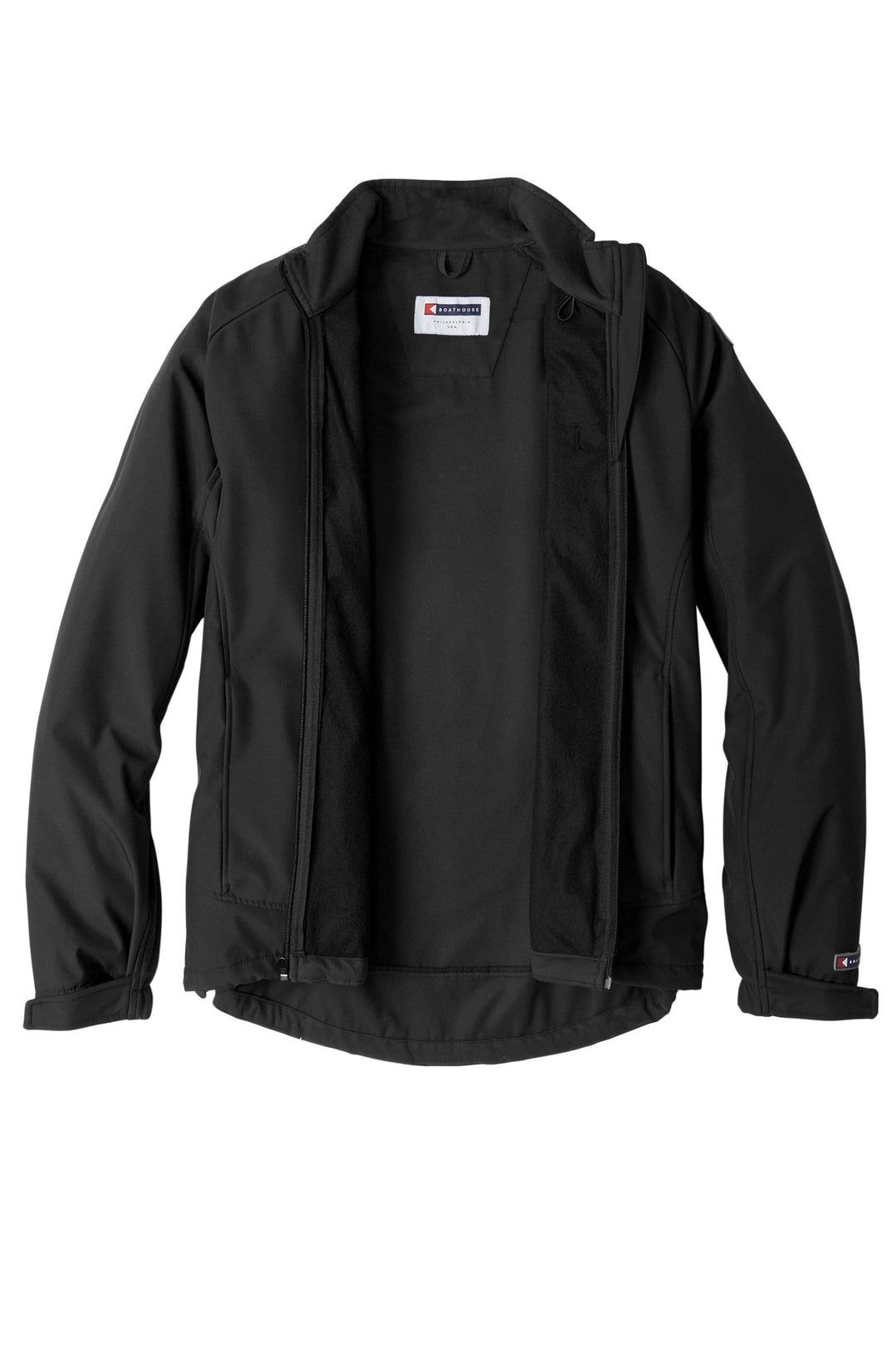 Boathouse Men's Equinox Soft Shell Jacket Made in USA, The perfect all-weather jacket. Water-resistant, breathable, and lightweight, the Equinox Jacket will handle any endeavor with comfort, warmth, and ease. Color: Black
