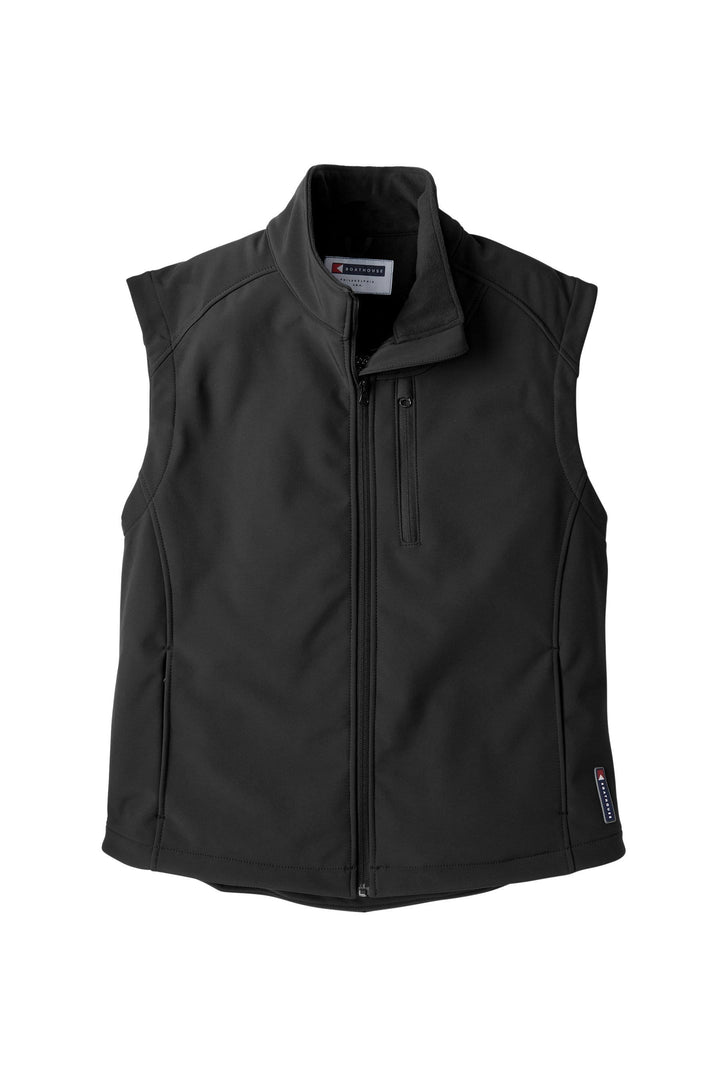 Made in USA BOATHOUSE Men's Equinox Soft Shell Vest is the perfect all-weather vest. Water-resistant, breathable, and lightweight, Available in Navy, Black and Graphite