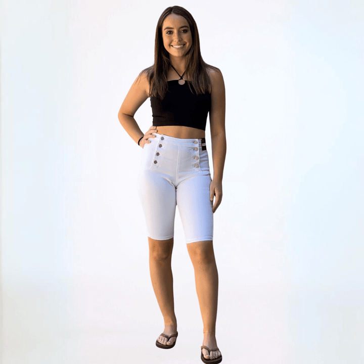 White Denim Shorts by Parker Jeans in Juniors Sizes Made in USA