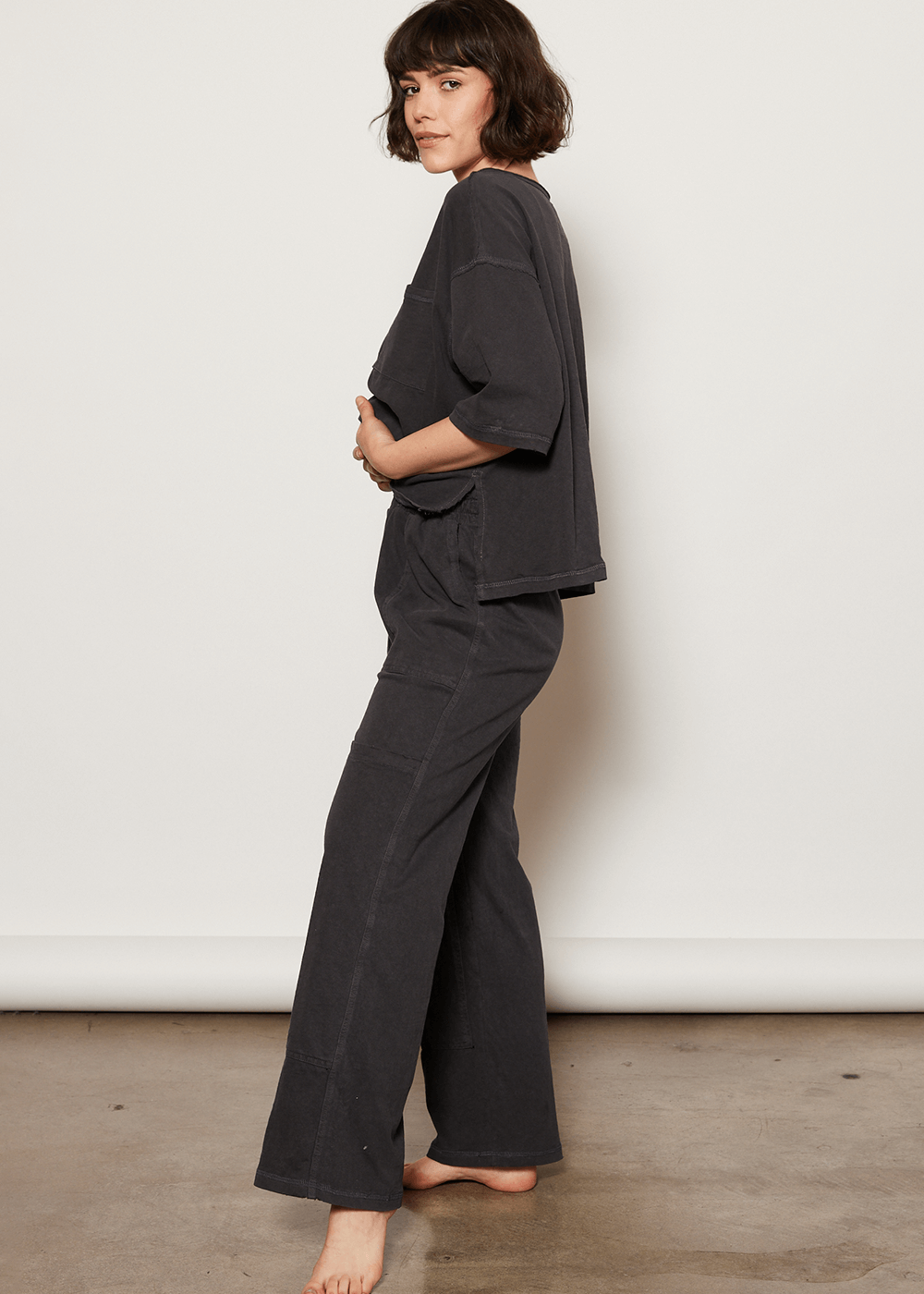 People of Leisure - Our Tristan Pant is the perfect fusion of workwear and leisure wear. Crafted from 100% Organic Cotton and featuring double knee pockets, this pant is super soft and stylish. 