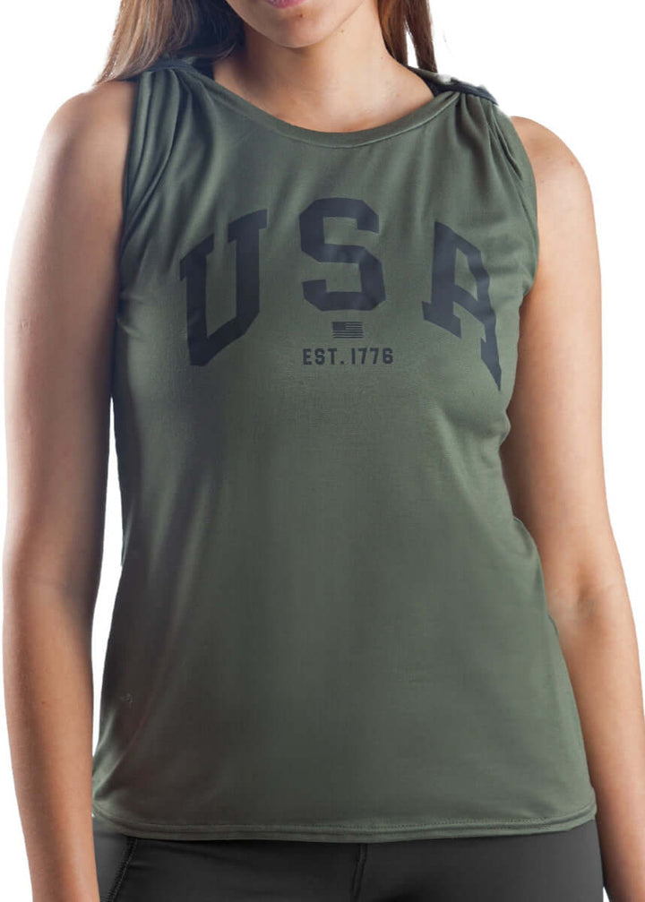 Made in USA WSI Activloops™ ProWikMax Sports Bra | Style  032ALBB | High impact support, 4-way stretch compression for maximum comfort and performance, Activloops™ featured strap that keeps your sleeves up, Enhanced wicking properties Perfect for mild or cold weather