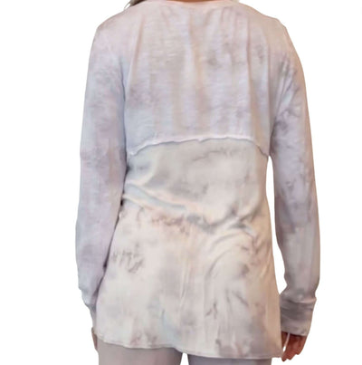 Weekender Super Soft Tie Dye High Low Side Slit Tunic