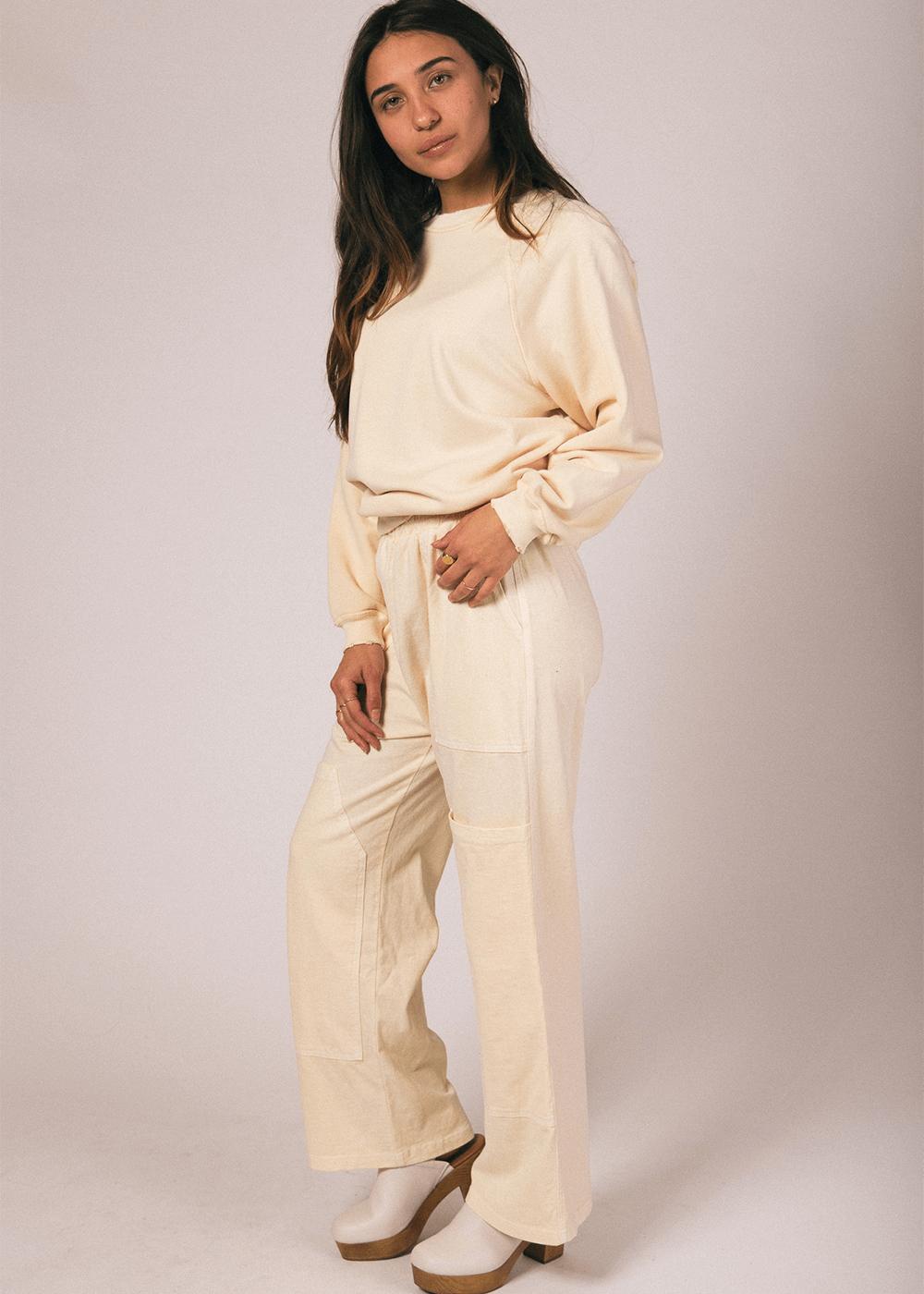 People of Leisure - Our Tristan Pant is the perfect fusion of workwear and leisure wear. Crafted from 100% Organic Cotton and featuring double knee pockets, this pant is super soft and stylish. 