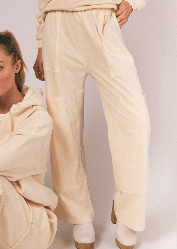 People of Leisure - Our Tristan Pant is the perfect fusion of workwear and leisure wear. Crafted from 100% Organic Cotton and featuring double knee pockets, this pant is super soft and stylish. 