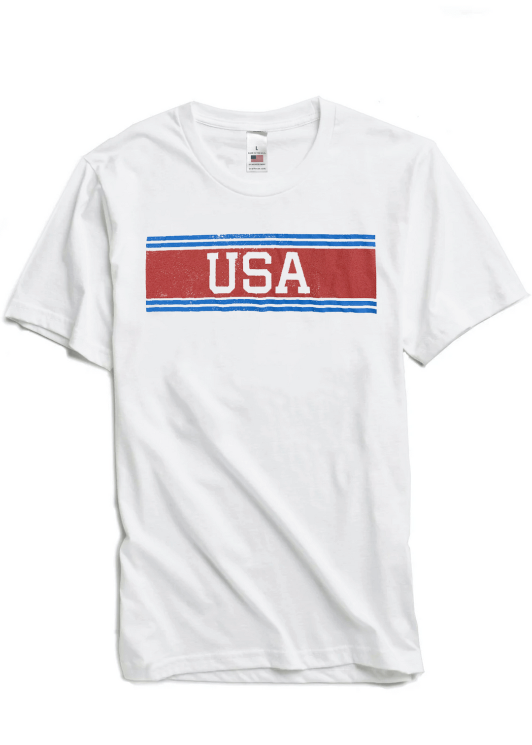 Made in USA Boathouse All-American USA Graphic Cotton Short Sleeve T-Shirt in White