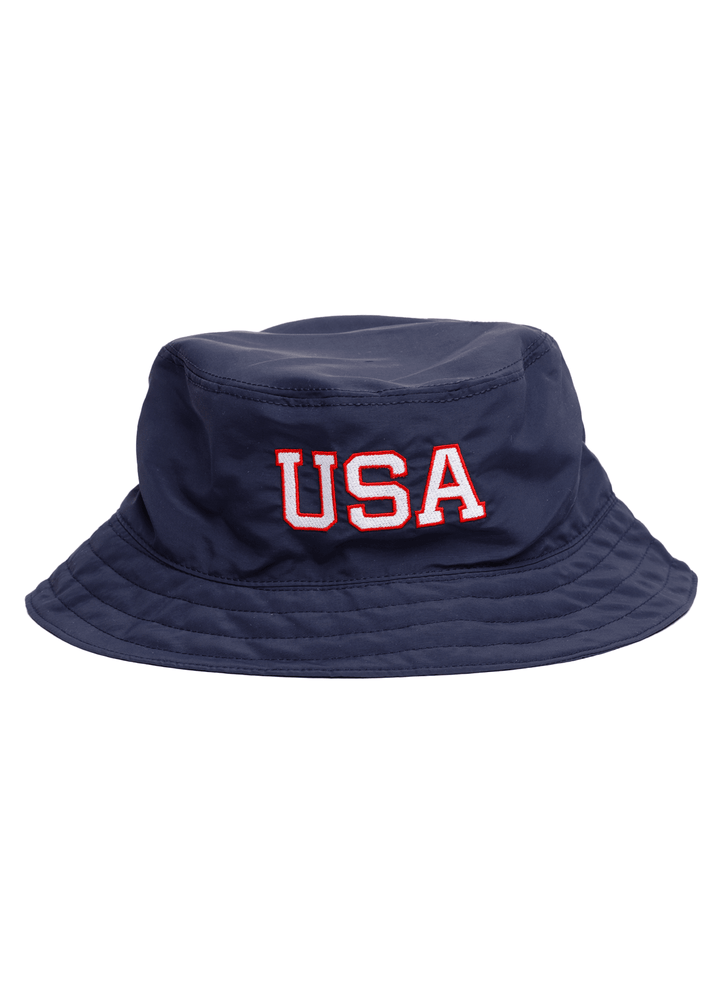 Made in USA Boathouse Brand Patriotic Unisex Navy Bucket Hat - All American Collection