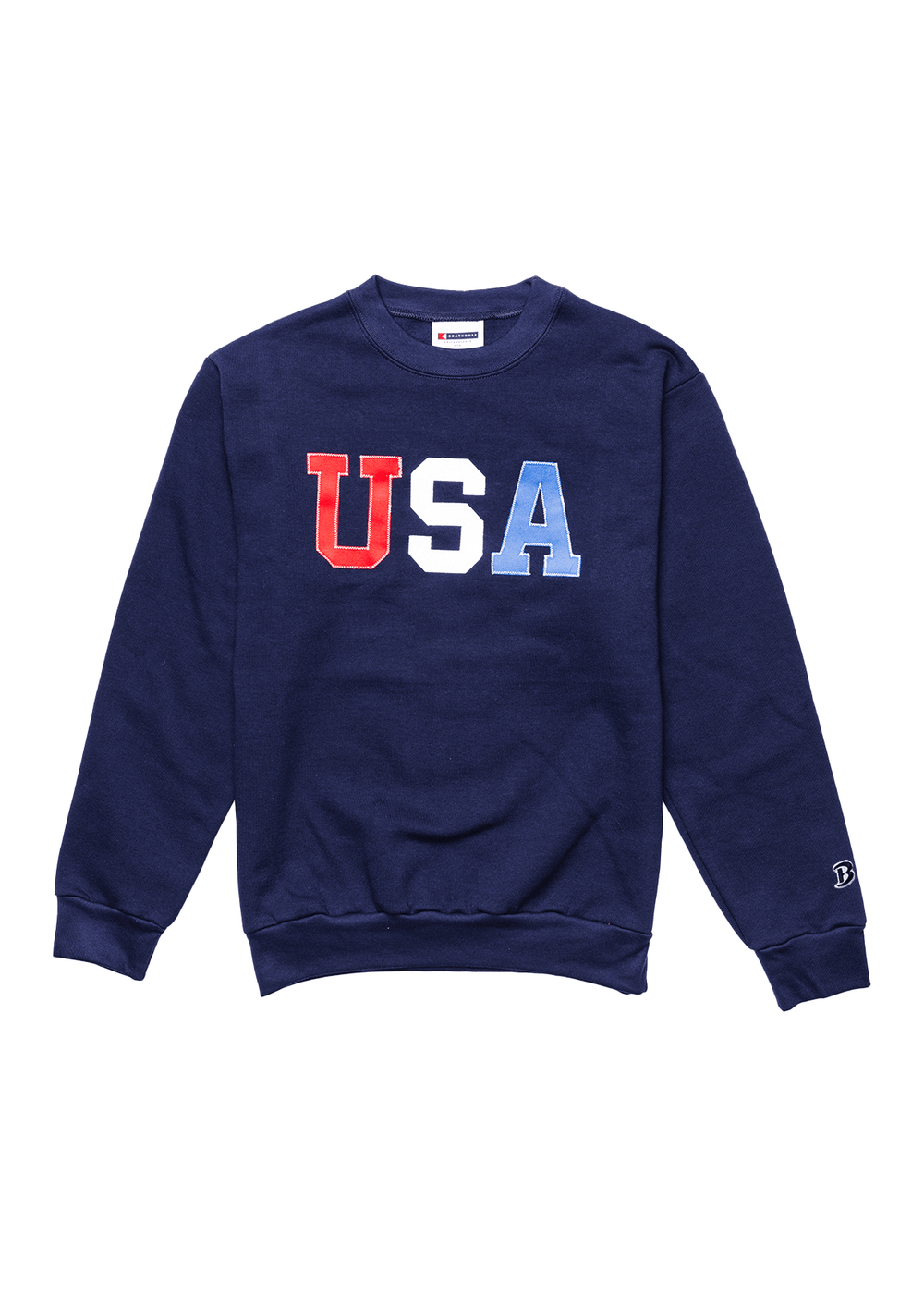 Made in USA Boathouse UNISEX USA Graphic Tackle Twill CREW Long Sleeve Sweatshirt, 80% Cotton / 20% Poly Lightweight 