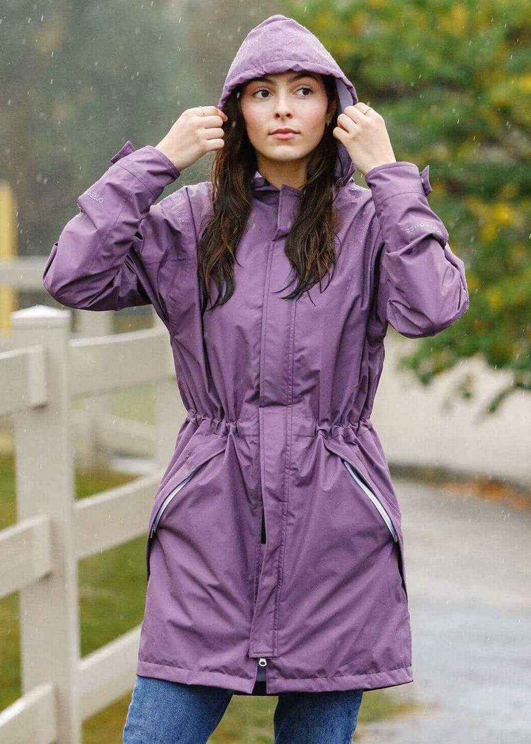 Made in USA Boathouse Women's Gore-Tex Campus Parka 2.0 Rain Coat Jacket available in Olive, Navy, Black and Orchid Mist