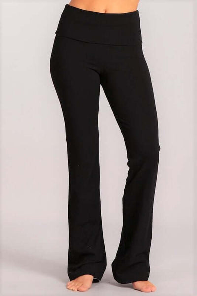 Chatoyant Soft and Durable Style C30136, Black Bootcut Yoga Lounge Pants.  Made in the USA and sold by  Classy Cozy Cool Women’s Clothing Boutique