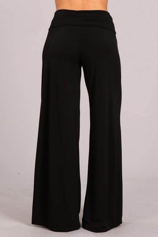 Brand: Chatoyant - Black Wide Leg Palazzo Pants -  Best Dressed, Black, Made in America, made in usa, Palazzo Pants, Spring, Wardrobe Essentials, Wide Leg, Women - Classy Cozy Cool Boutique