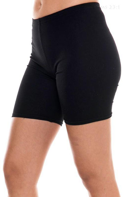 Brand: Loving People - Black Cotton Mid Length Biker Shorts -  Biker Shorts, Black, cotton, Lounge, Loungewear, Made in America, made in usa, Plus, soft, Spring, Summer, Wardrobe Essentials, Women's Clothing - Classy Cozy Cool Boutique