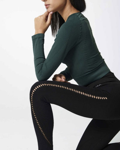 NUX | Black Yoga Body Contour Legging | Style # P4703| Made in the USA | Classy Cozy Cool Women’s Clothing Boutique