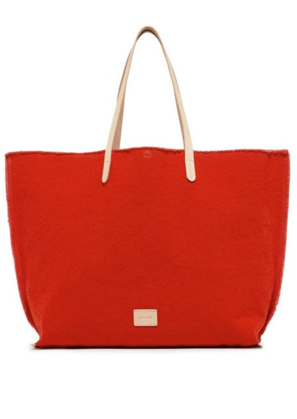 Poppy Graf Lantz Hana Boat Bag | Large Heavy Duty Cotton Canvas Tote | Made in USA | Classy Cozy Cool Women's Boutique