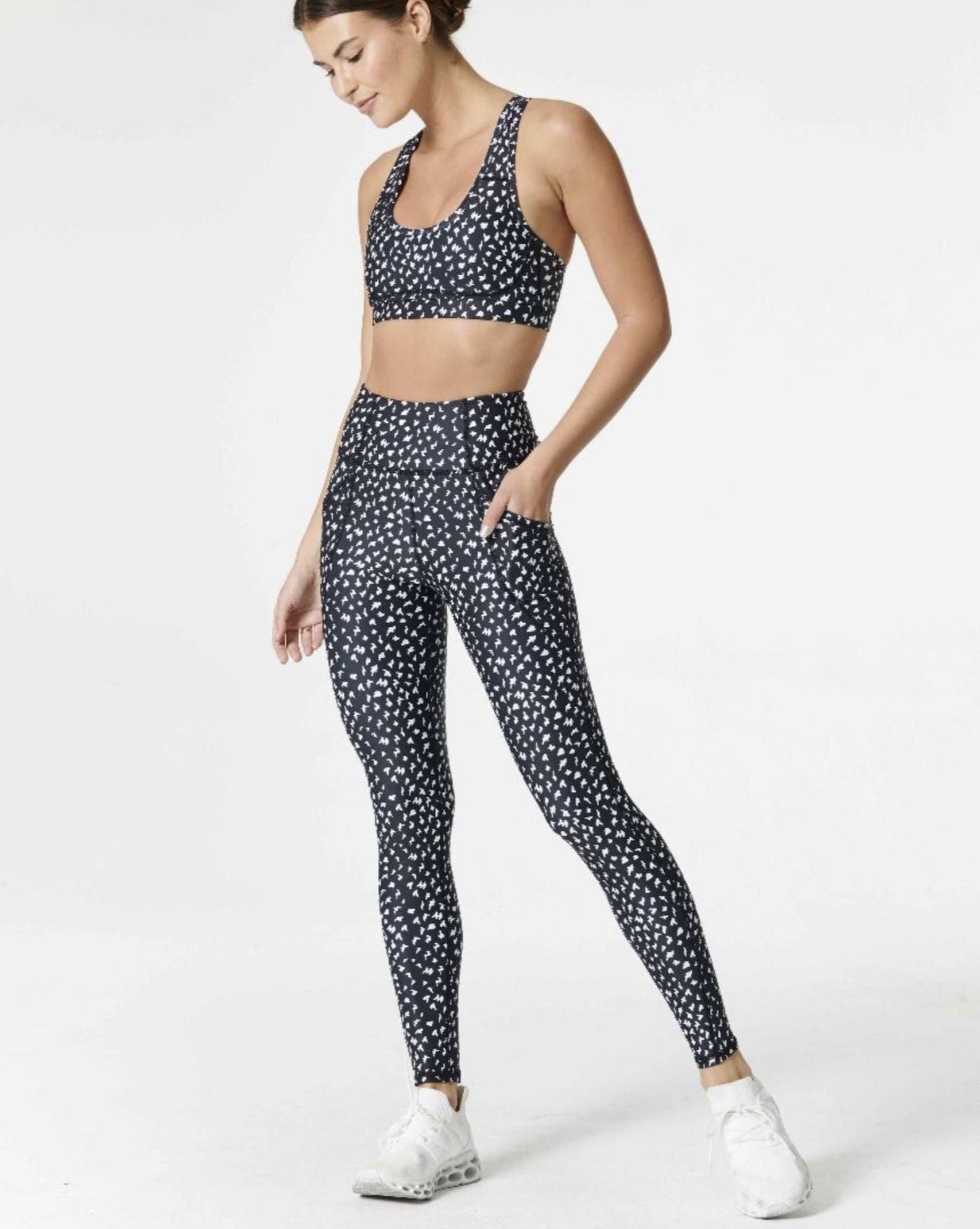 Printed Yoga Leggings with Pockets | NUX | Style #PW0107 | Made in the USA | Classy Cozy Cool Women’s Clothing Boutique