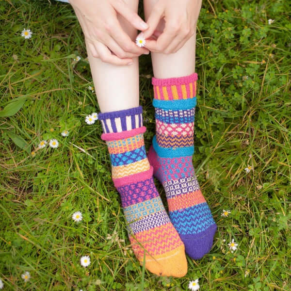 SUNNY Knitted Crew Socks Made in USA
