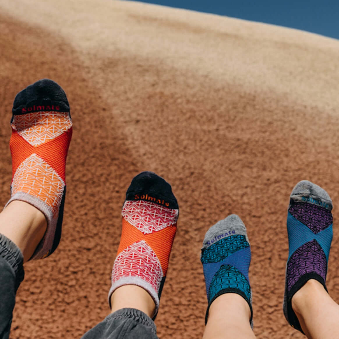 Solmate Performance Ankle Wool Socks Proudly Made USA | These socks are delightfully mismatched & so very comfortable.  Classy Cozy Cool Women's Boutique.