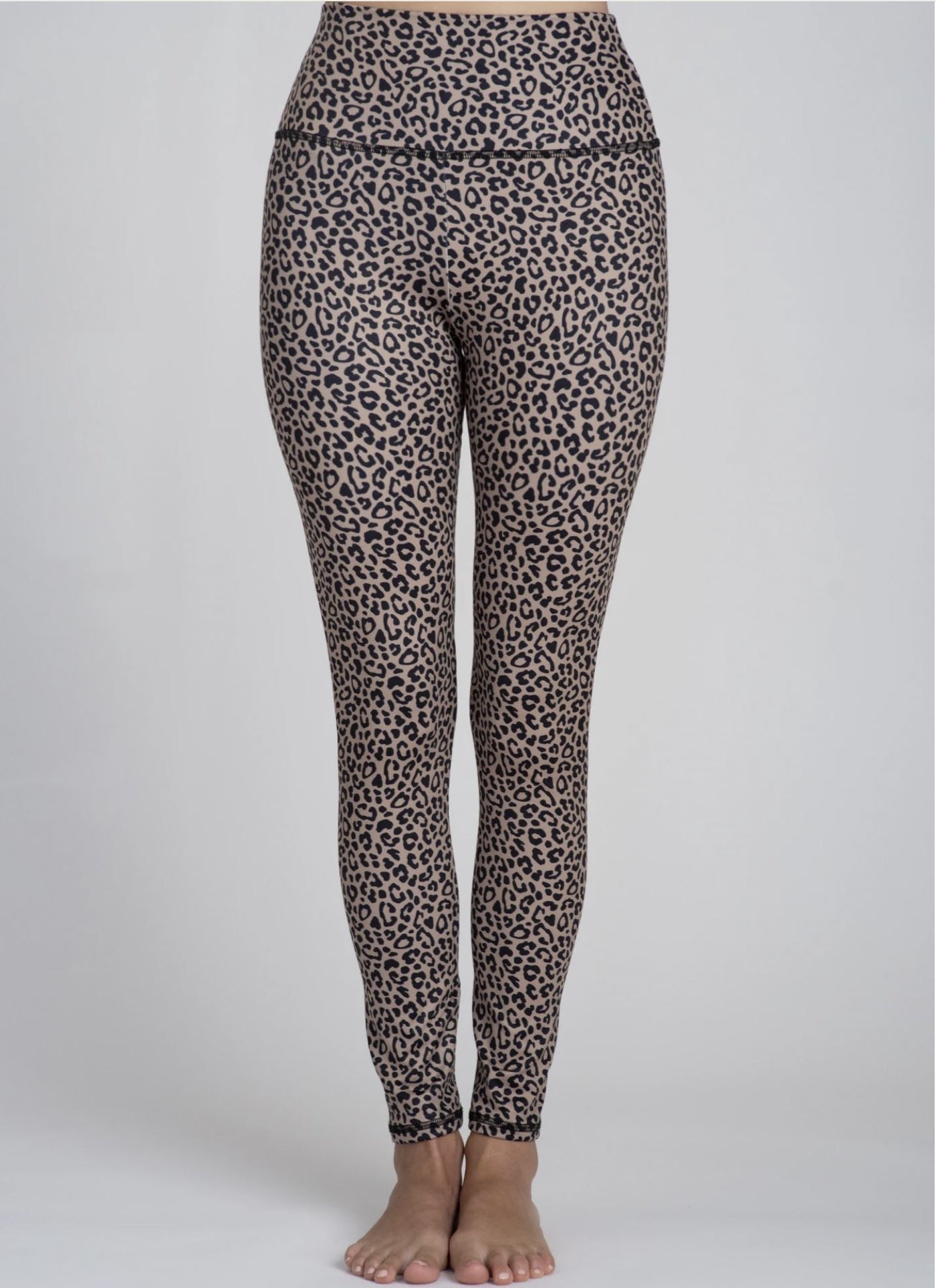 JALA High Waist Performance Leggings for Yoga, Workout, Everyday Day Wear | Pink & Leopard Print | Made in USA | Classy Cozy Cool Women's Clothing 