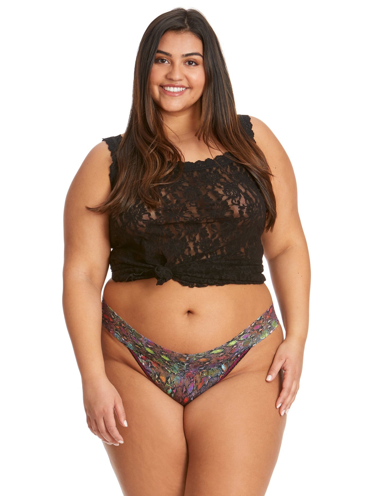 Plus Size Hanky Panky Rainboa Original Signiture Lace Thong | Intimates | Made in the USA | Classy Cozy Cool Women’s Clothing Boutique