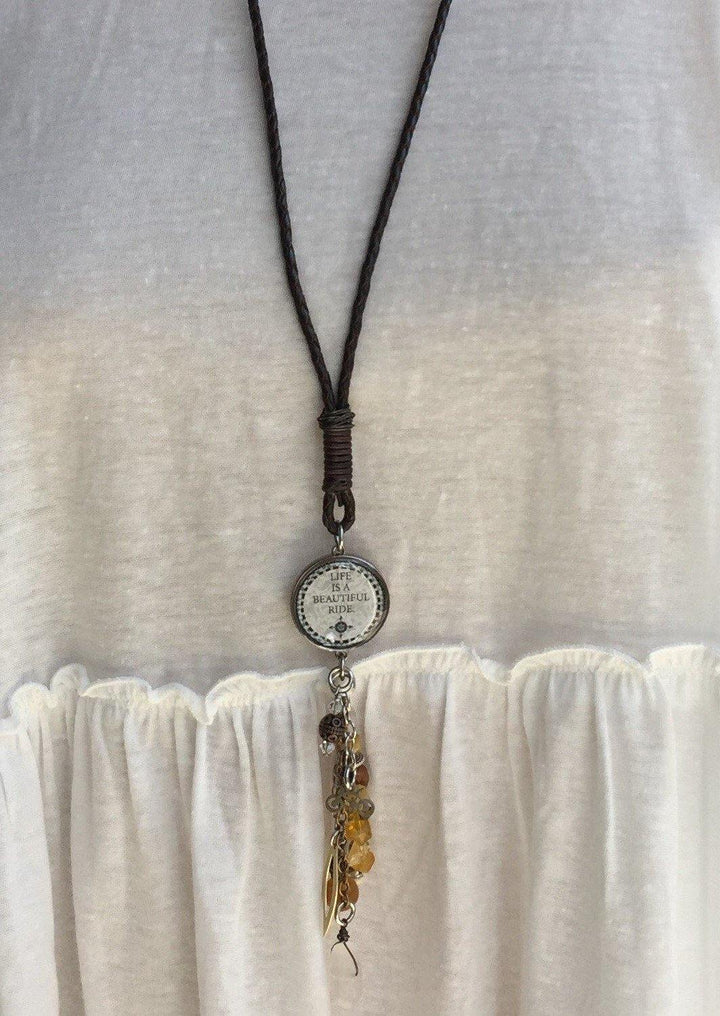 Brand: Spirit LaLa - Vintage Bicycle Long Drop Necklace -  BoHo, Gift Idea, Inspirational quote, Jewelry, jewelry made in USA, Long Drop Necklace, Made in America, made in usa, Made Local, Necklace, Pendant, Statement Necklace, Vintage, Vintage Bicycle, Women - Classy Cozy Cool Boutique
