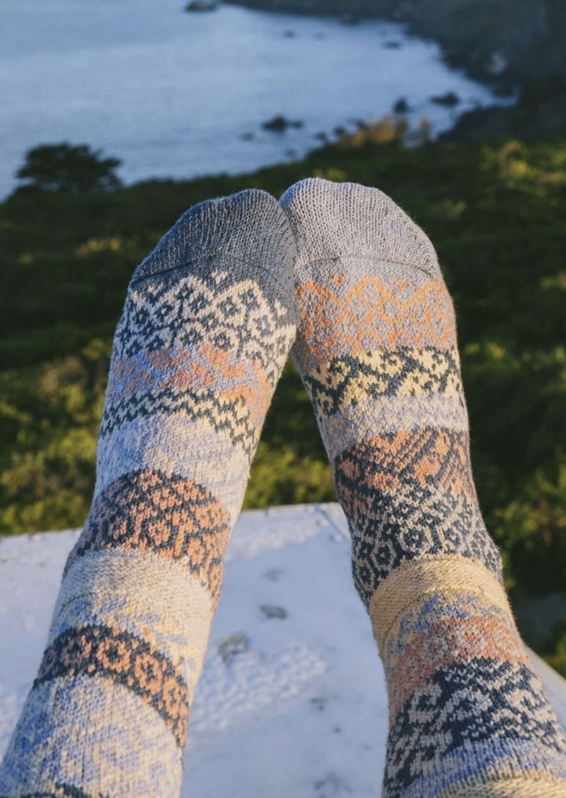 Solmate MIRAGE Knitted Crew Socks Proudly Made USA | These socks are delightfully mismatched & so very comfortable. Classy Cozy Cool Women's Boutique.